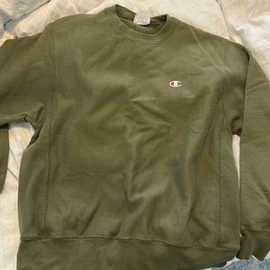 Olive green champion sweater